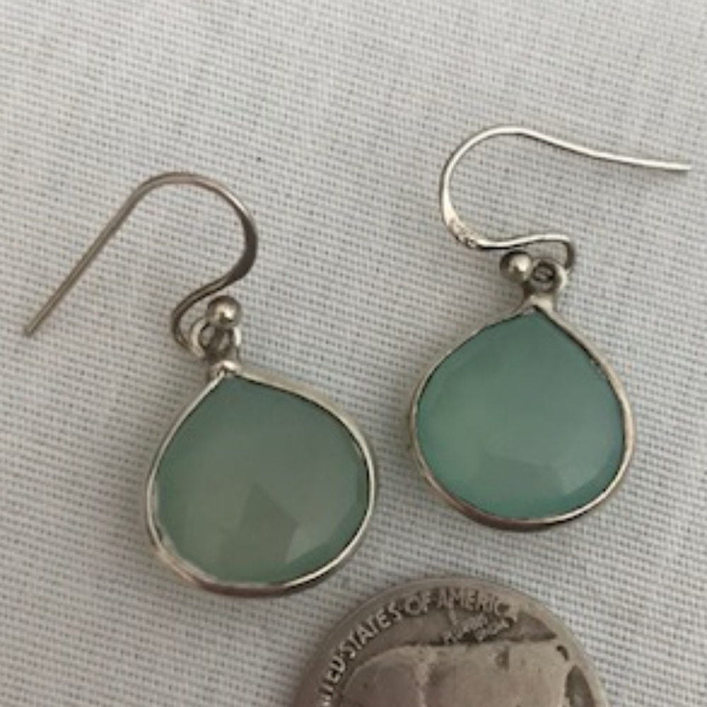 925 Chalcedony Earrings